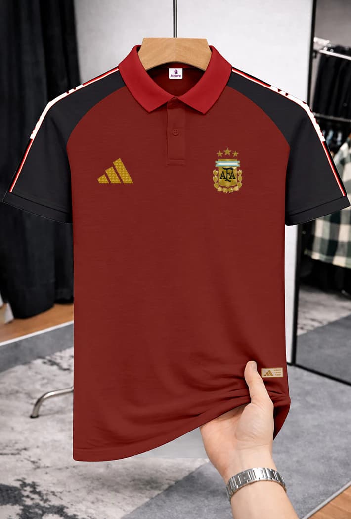 TX52 Argentina Maroon Men's Polo
