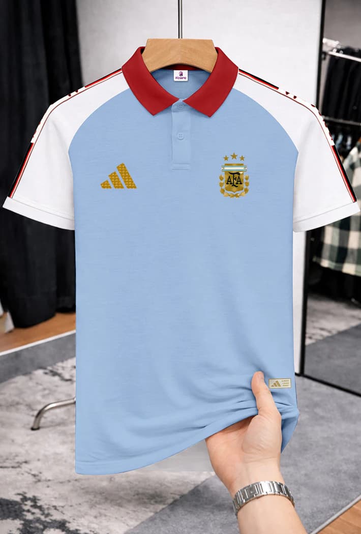 TX52 Argentina Sky Blue Men's Polo