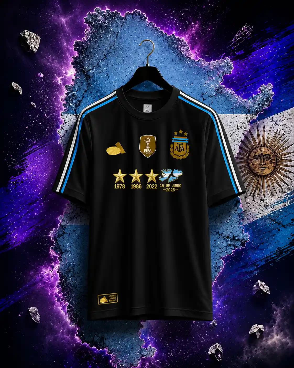 TX43 Black LM Argentina T-Shirt