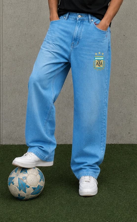 TX55 Argentina Light Wash Baggy Pant