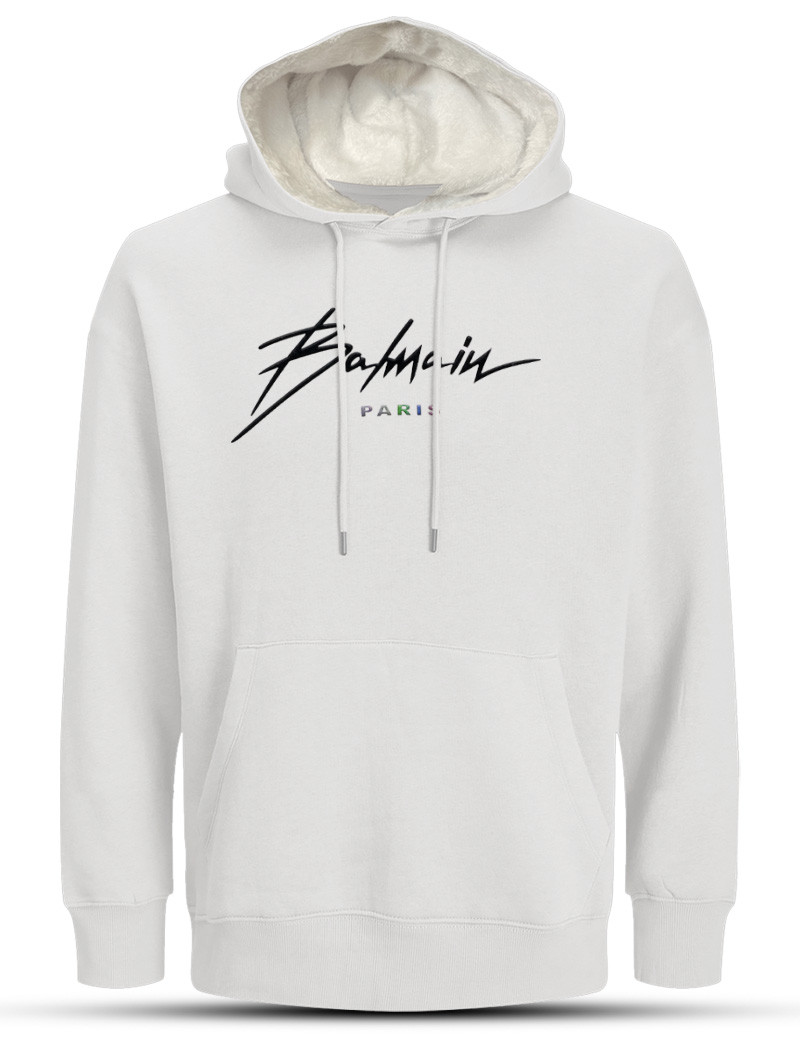 WH06 White Hoodie Balmain